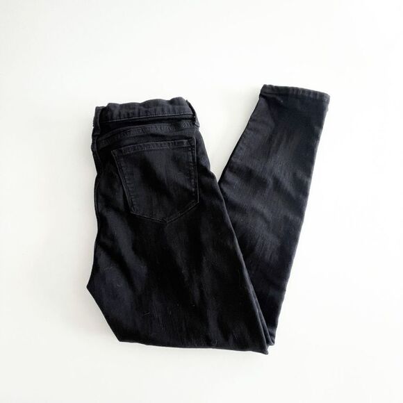 Banana Republic Women's Skinny Fit Denim Jeans Fade Resist Black Wash Size 29 - Picture 1 of 10